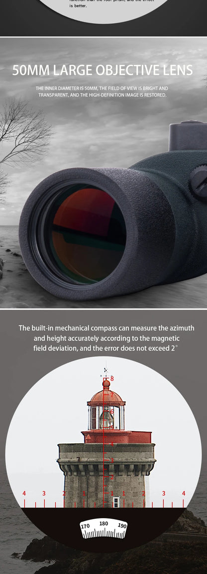 Heavy Duty 10x50 Binoculars Military Nitrogen Waterproof