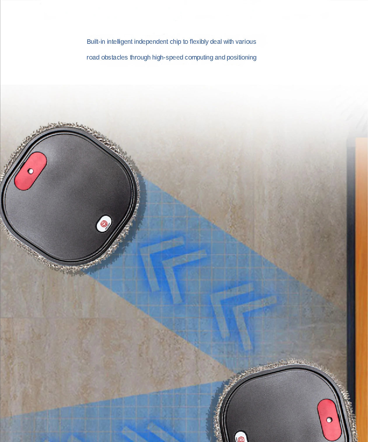 Smart Mopping Robot for Sweeping and Spraying