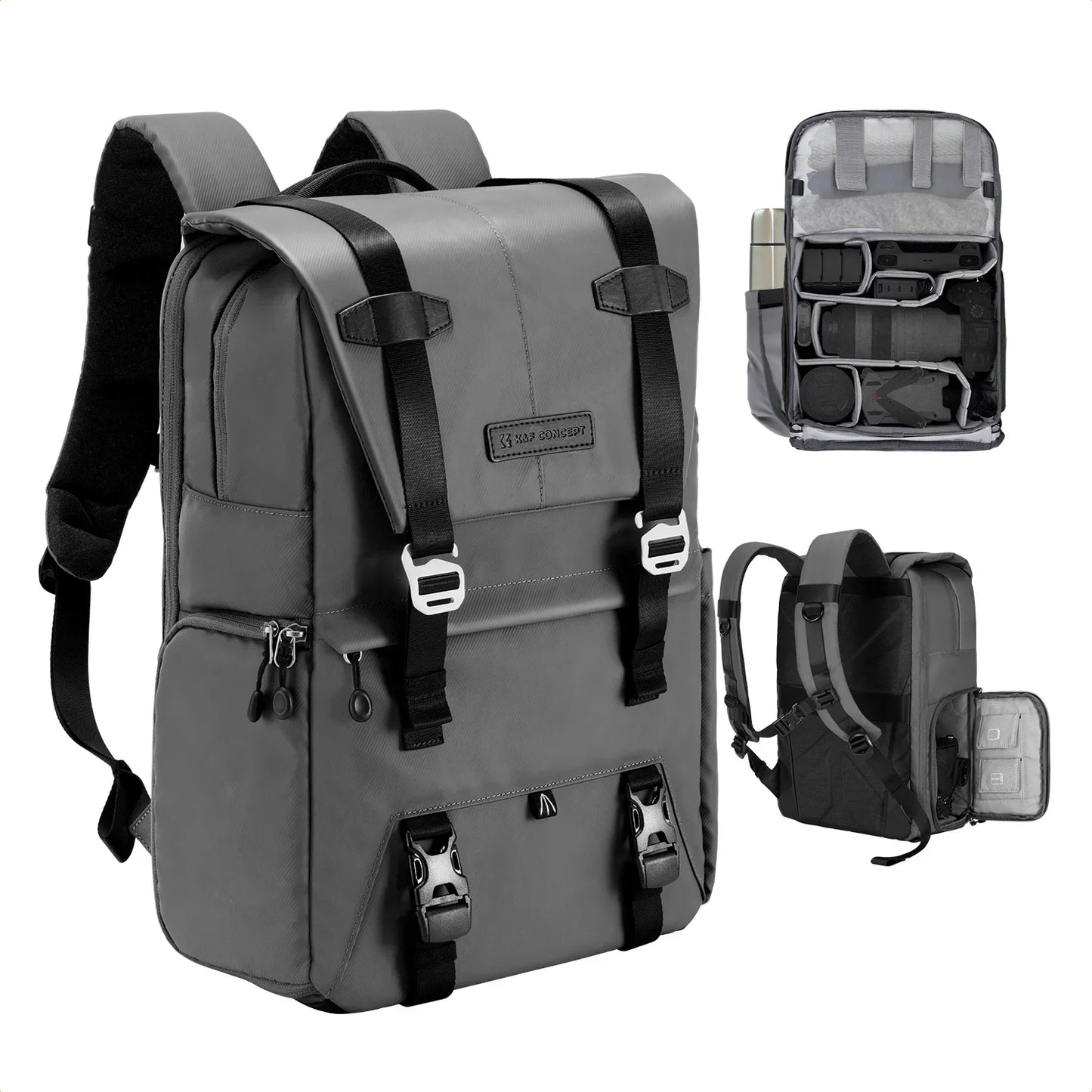 Ergonomic Photography Backpack for DSLR and Mirrorless Cameras