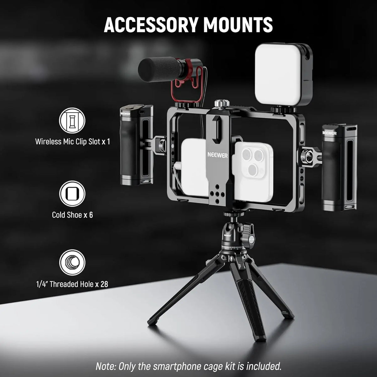 Aluminium Phone Rig Universal Phone Cage Rig with Bluetooth Handle Stabilizer – Stuffology ...