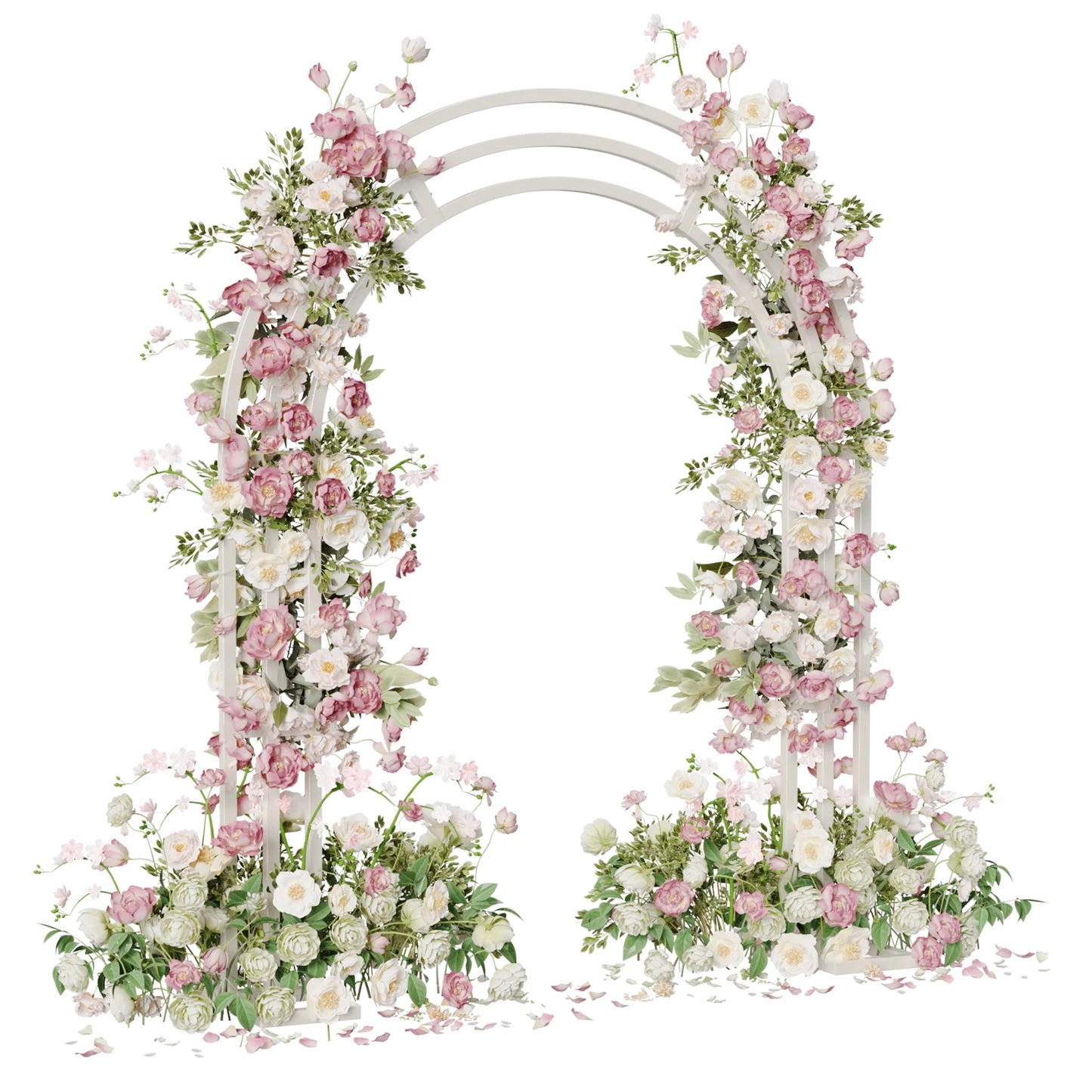 Heavy Duty White Metal Garden Arbor Wedding Arch XXL