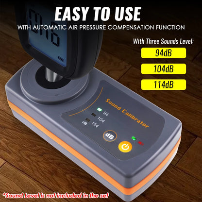 High-Accuracy 114dB/94dB Sound Level Calibrator
