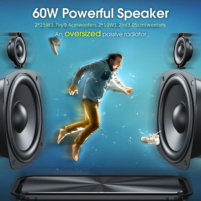 Rechargeable Bluetooth Speaker 100W Peak Power for Outdoor Events