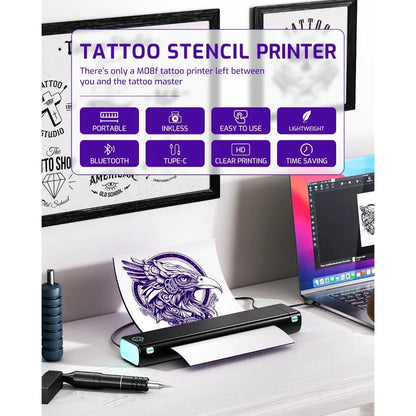 A4 Portable Thermal Printer Bluetooth Wireless Inkless