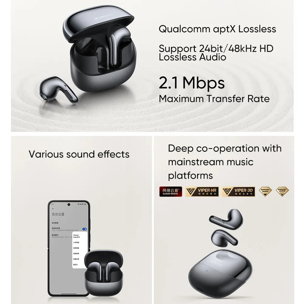 Smart TWS Earbuds Bluetooth 5.4 Noise Cancelling
