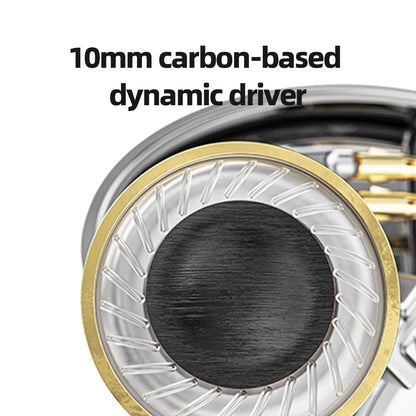 JH5 Silver 1DD+4BA Hi-Res Audio Detachable Earbuds