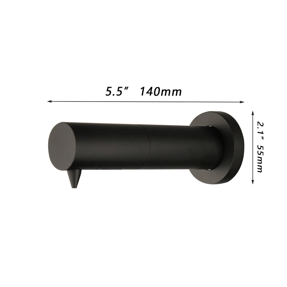 Black Wall Mounted Automatic Sensor Soap Dispenser 500ml