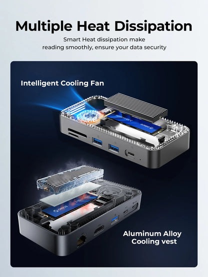 ORICO Portable 256GB NVMe SSD Enclosure with USB-C and RJ45 Port