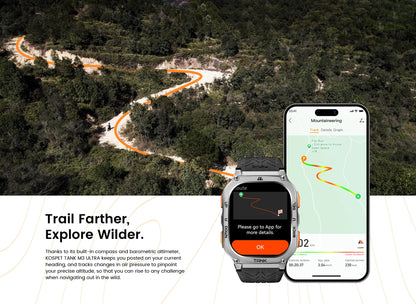 Silver GPS Smartwatch with Fitness and Health Tracking