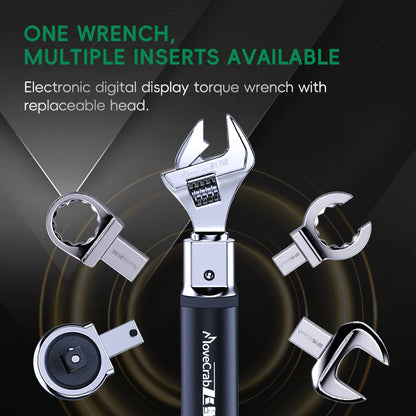 Precision Adjustable Torque Wrench with Interchangeable Heads