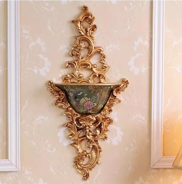 Resin Wall Hanging Flower Vase Home Decoration Ornament