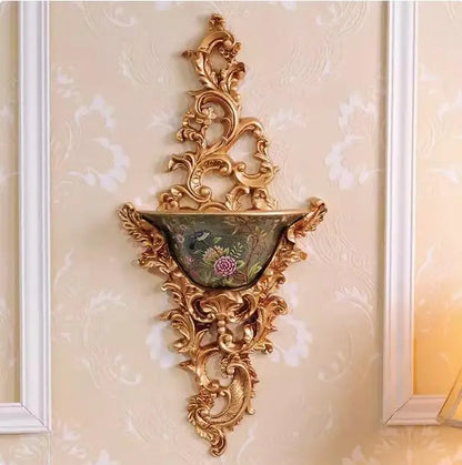 Resin Wall Hanging Flower Vase Home Decoration Ornament