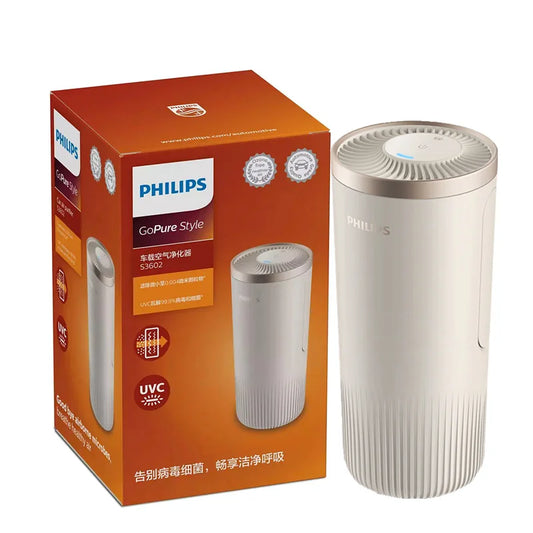 Philips Gopure Car Air Purifier with Nano and UVC Filtration USB