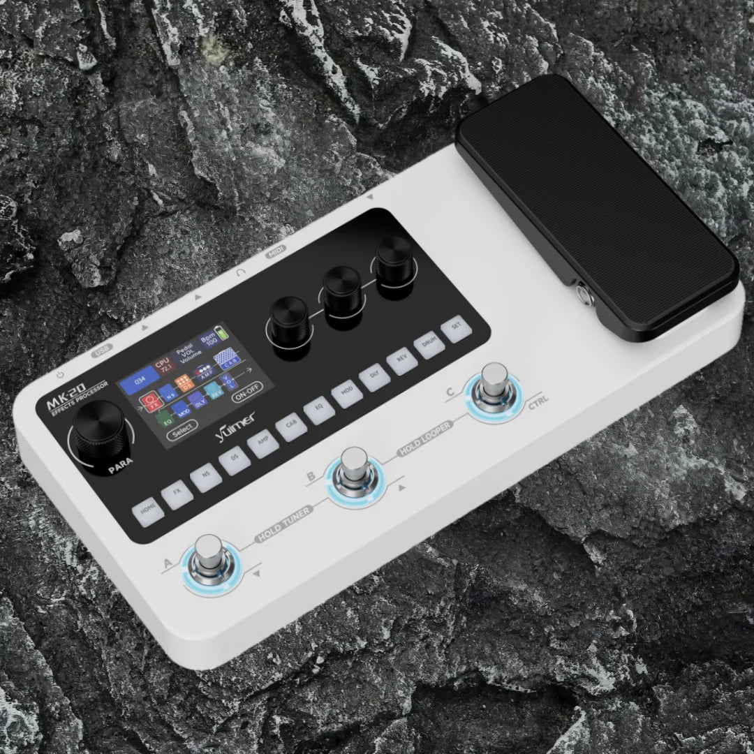 Portable Guitar Processor with Presets Drum Machine and USB