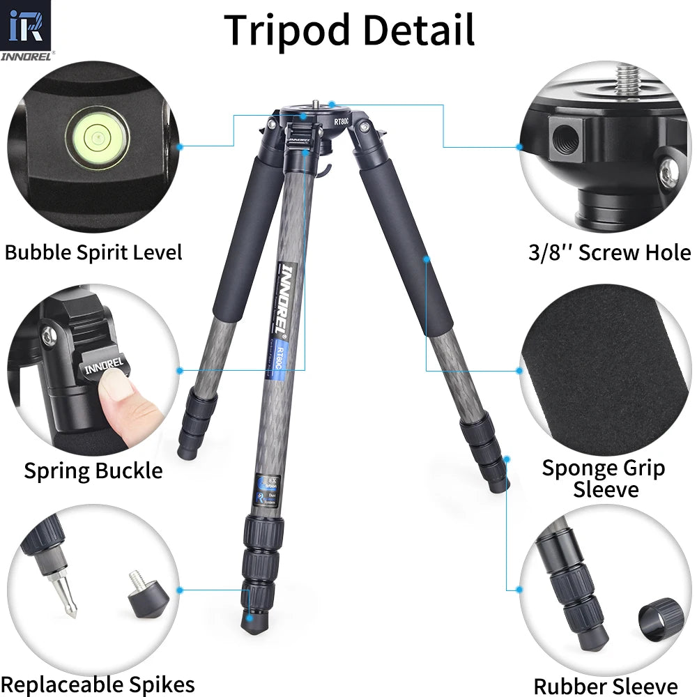 RT80C DSLR & Video Tripod Heavy Duty Stand