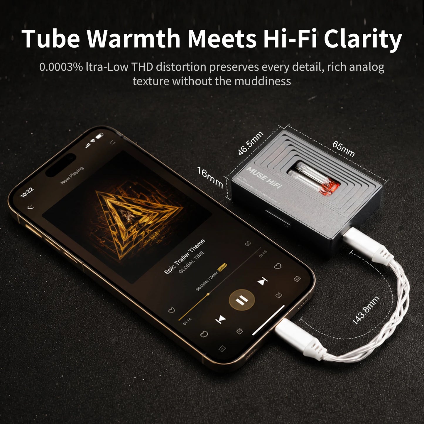 Portable USB-C Tube DAC AMP Headphone Amplifier