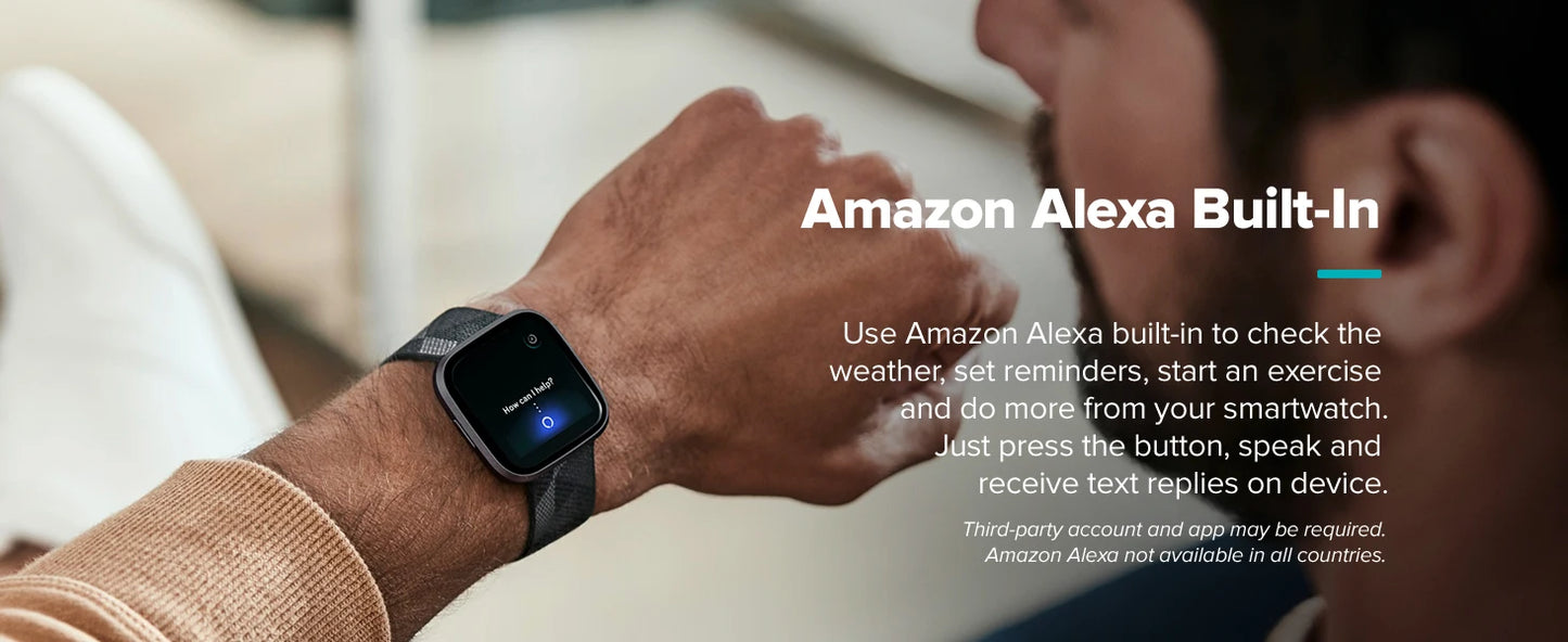 Waterproof Black Smartwatch with Sleep & Swim Tracking