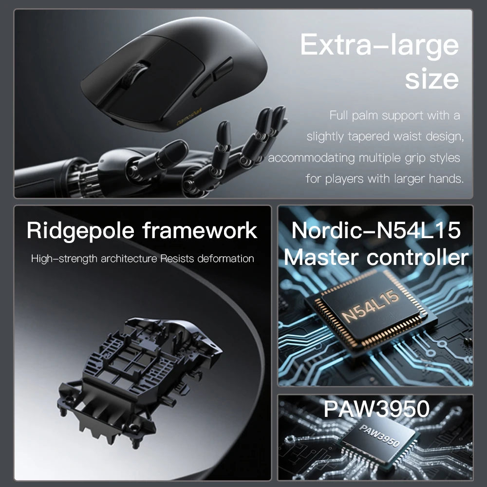 Wireless 8K Gaming Mouse 30K DPI Lightweight 59g