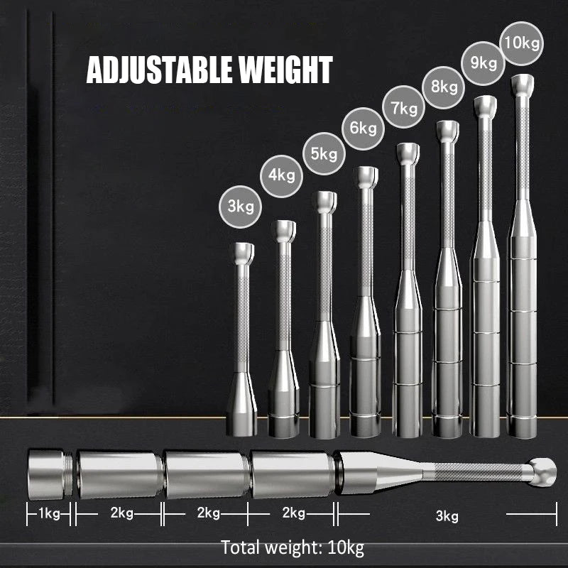 3-4kg Adjustable Weighted Clubbell Arm Strength Trainer