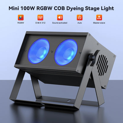4 Pack COB LED Stage Lights for Weddings and Parties