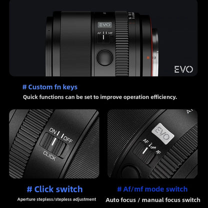 85mm F2 Full Frame Prime Lens Sony FE Mount