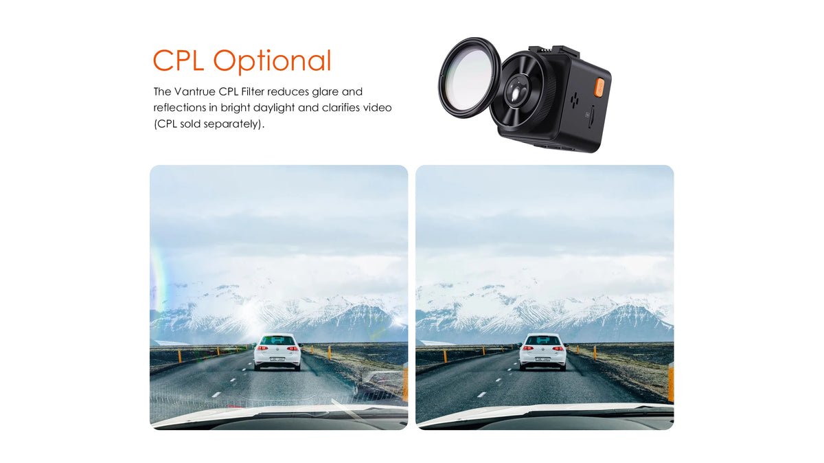 Mini 1080P Dashcam with CPL Lens and WiFi
