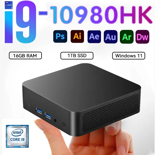 Portable Mini PC i9 16GB 2TB SSD