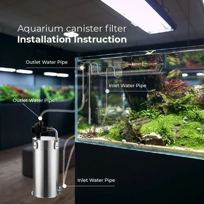 15L Premium Fish Tank Filter Barrel ADA Style