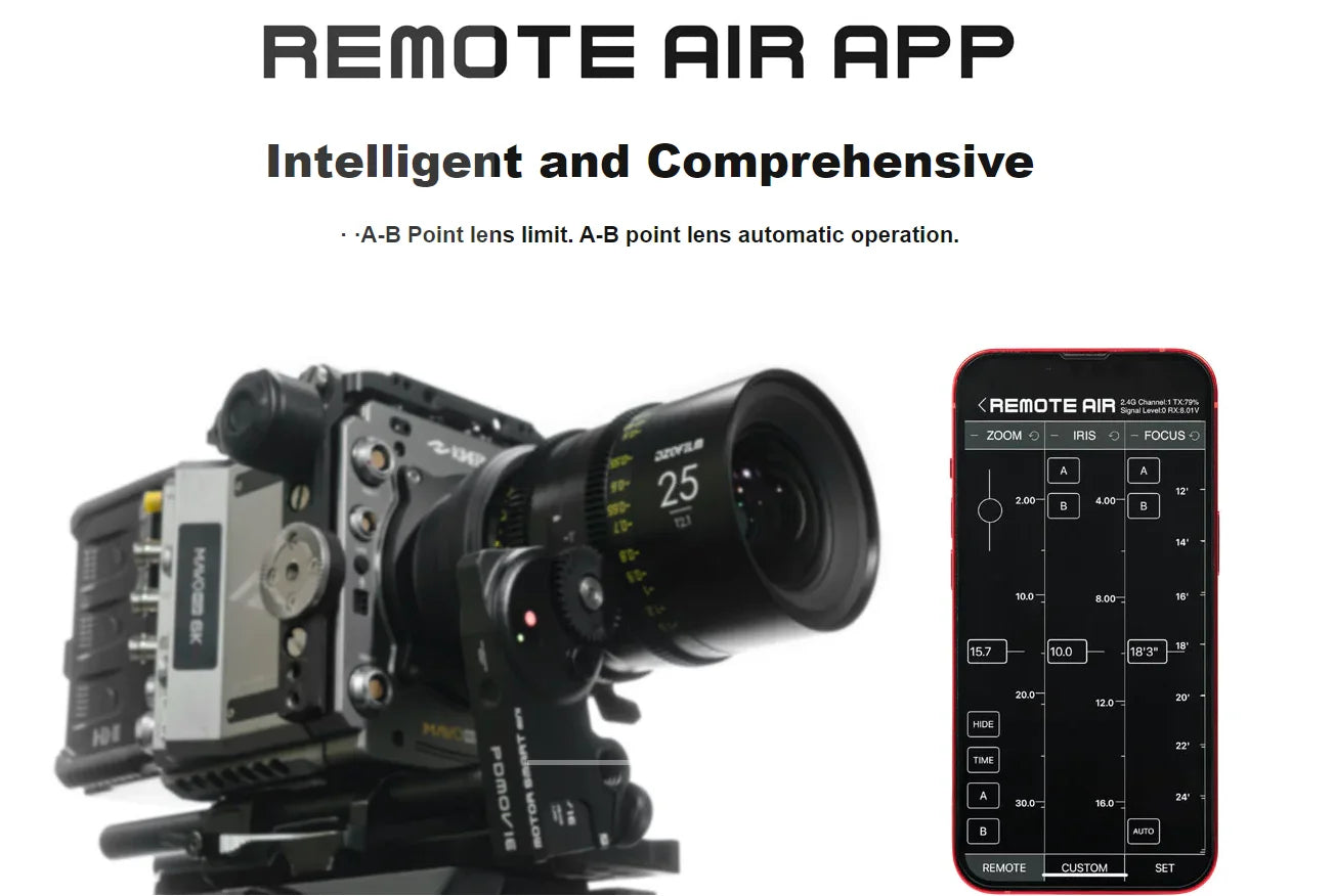 Smart Wireless Follow Focus for Cinema Cameras
