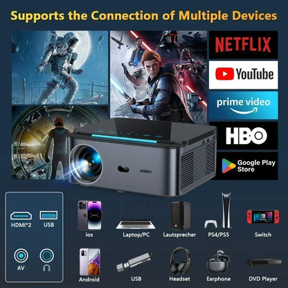 Home Theatre 8K Projector 32G Dolby Audio Smart System
