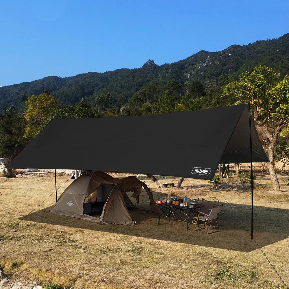 Large 4x6m Outdoor Tarp Waterproof Camping Shelter