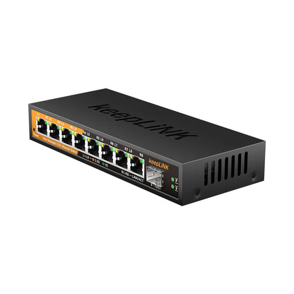 Multi Gigabit 9-Port Network Switch 2.5Gb Ethernet with 10Gb Uplink