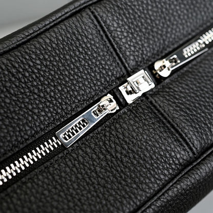 Leather Bowling Bag Large Capacity Tote Glossy 29cm