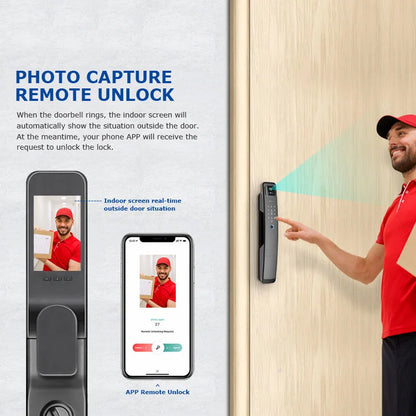 WiFi Fingerprint Smart Door Lock with Face Unlock