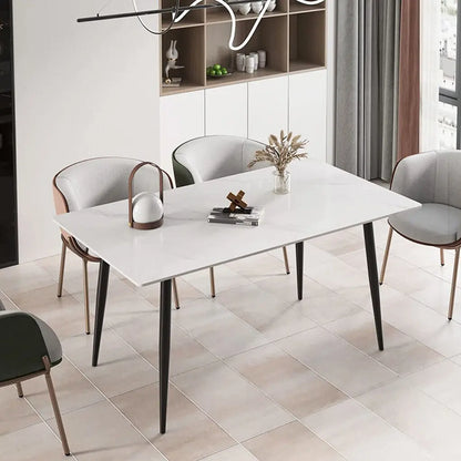High Gloss White Emerald Table for Kitchen or Restaurant Use