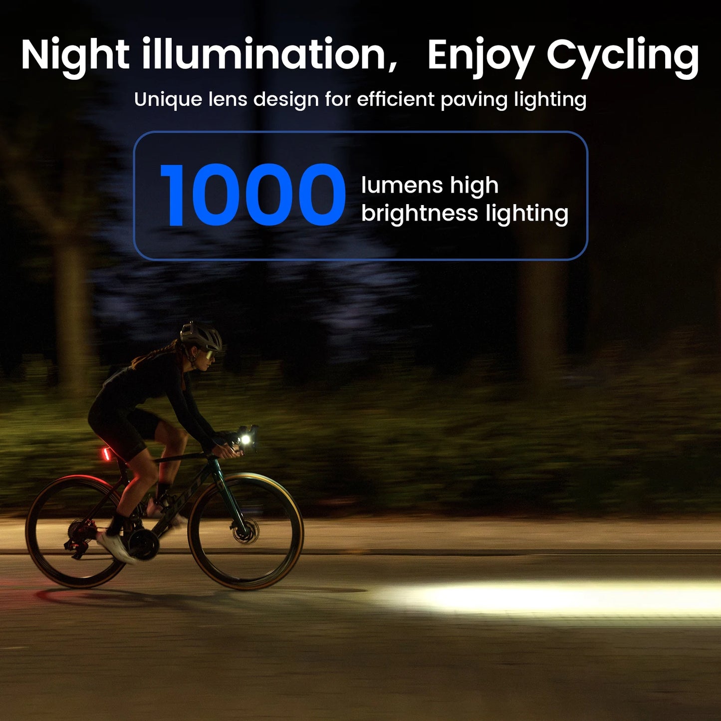 Rechargeable Bike Headlight with GPS Mount Integrated Design