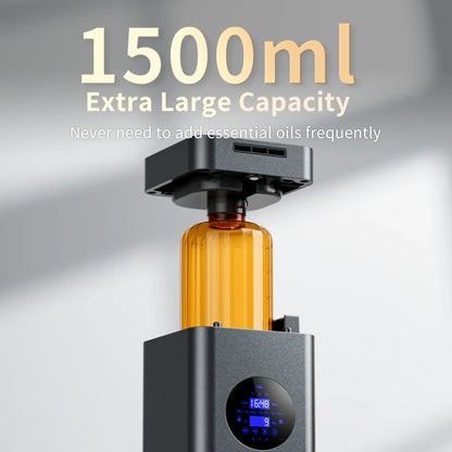 Titanium Gray Bluetooth Essential Oil Diffuser for Large Rooms