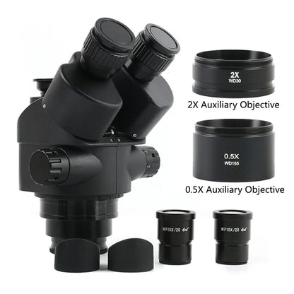 3.5X-90X Trinocular Stereo Microscope with Barlow Lens
