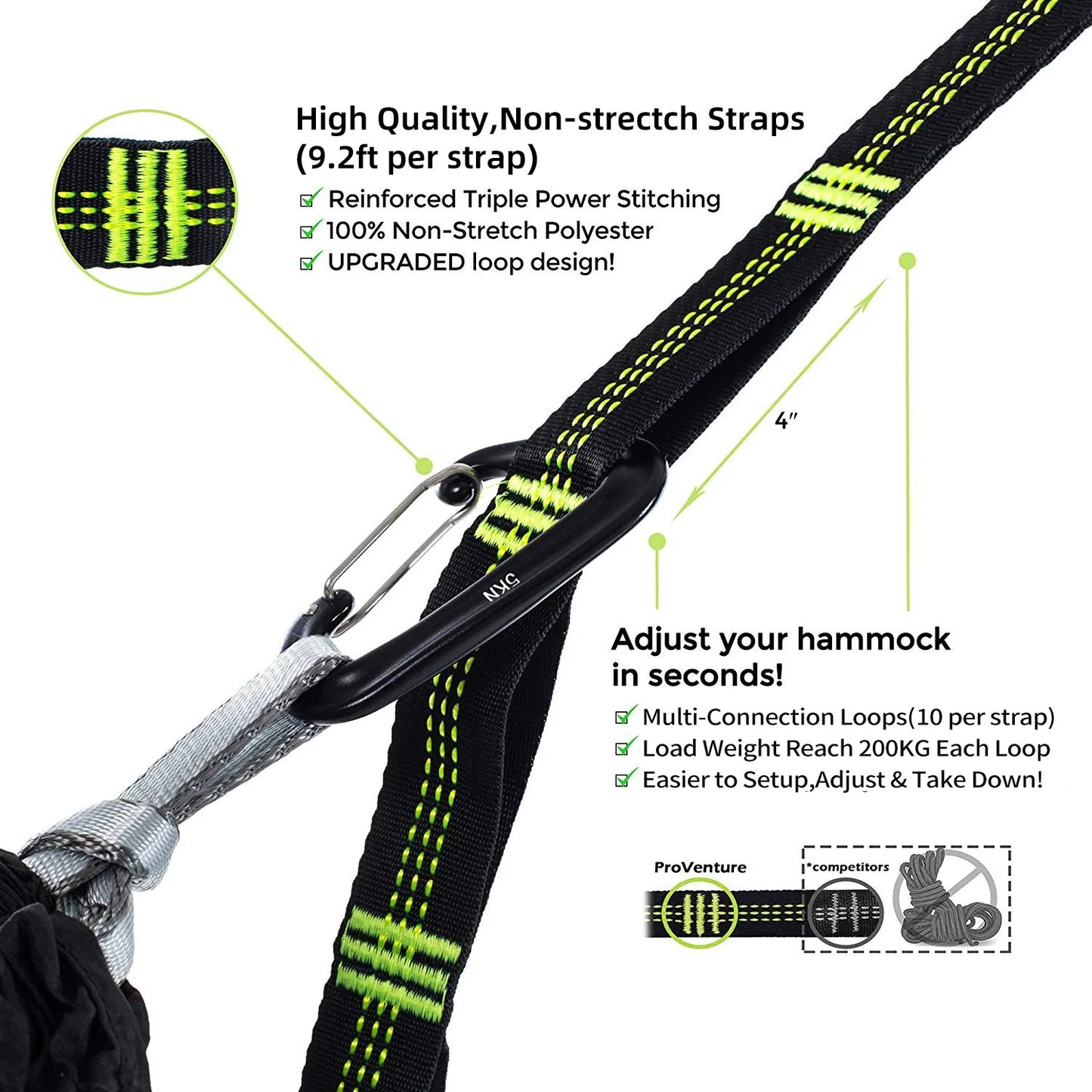 Travel-Friendly Yellow Mosquito Net Hammock Outdoor