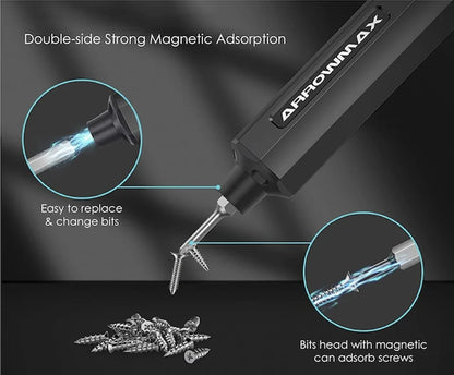 Rechargeable Motion Control Electric Screwdriver Set Plus Grey