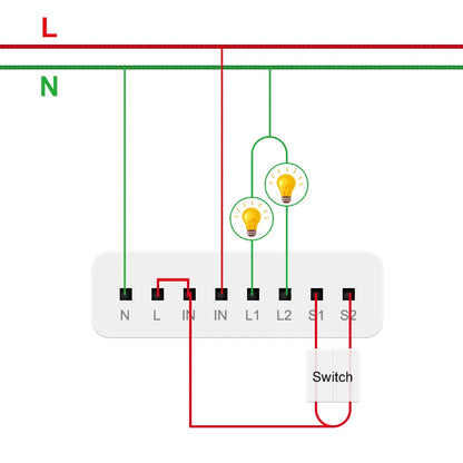 Wireless Zigbee Dual Channel Relay Module Set of 6