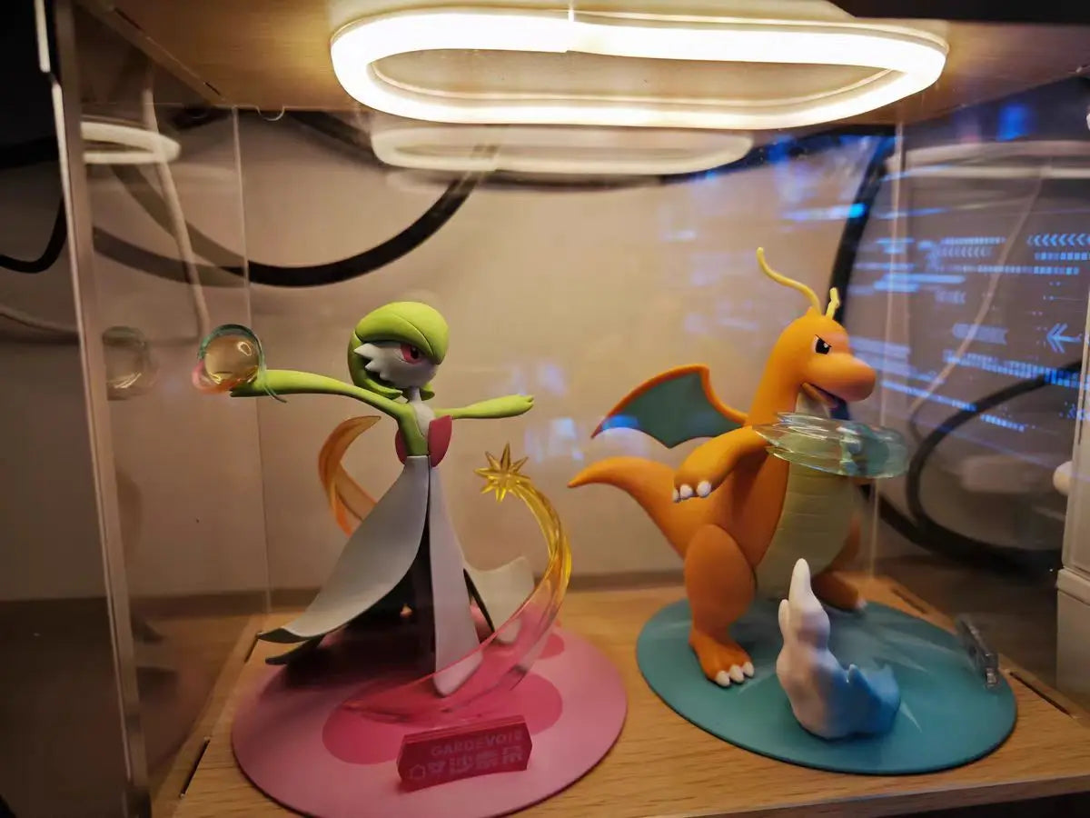 Acrylic Display Case 35x25cm with LED Ring Light