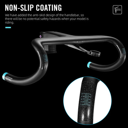 Ultralight 380mm Carbon Road Bike T1000 Handlebar