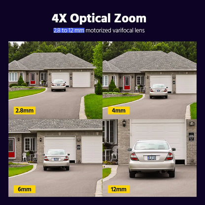 4K 8MP IP67 Waterproof Security Camera with Human Detection