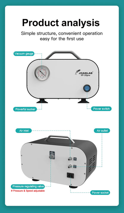 Compact Oil-Free Lab Vacuum Pump VP-10L