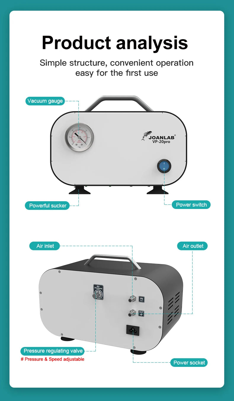 Portable Lab Vacuum Pump VP-20Pro Oil-Free