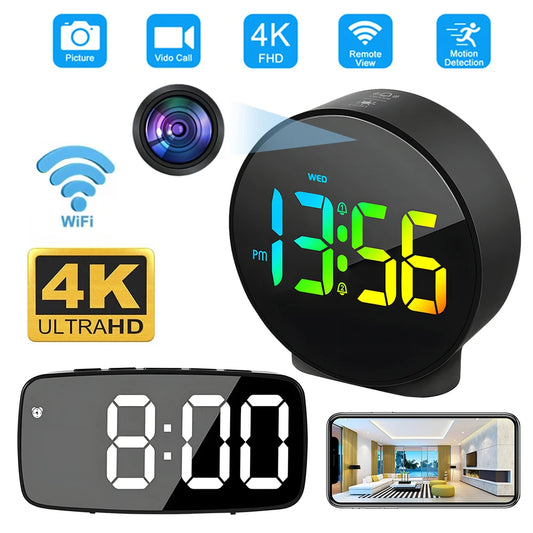WiFi Security Square Clock Camera with Hidden Camera