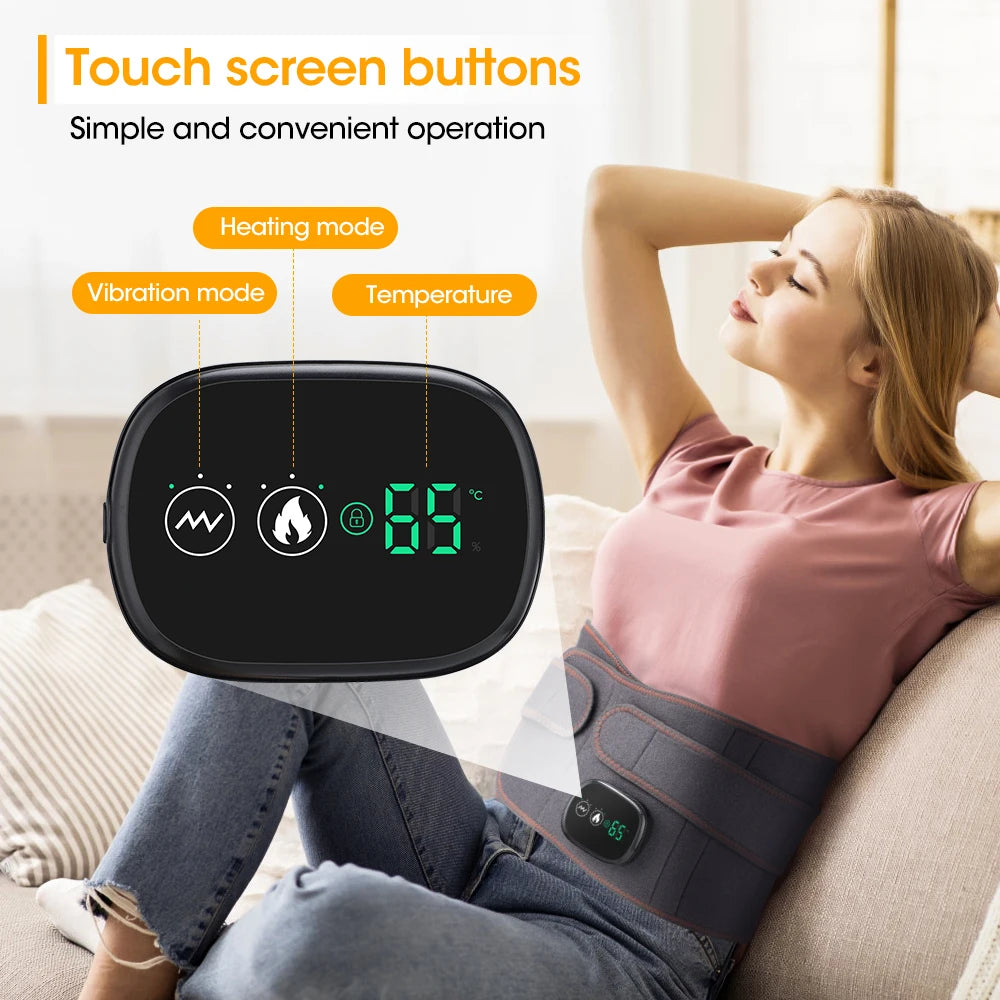 Hot Compress Back Belt with Adjustable Airbag Support