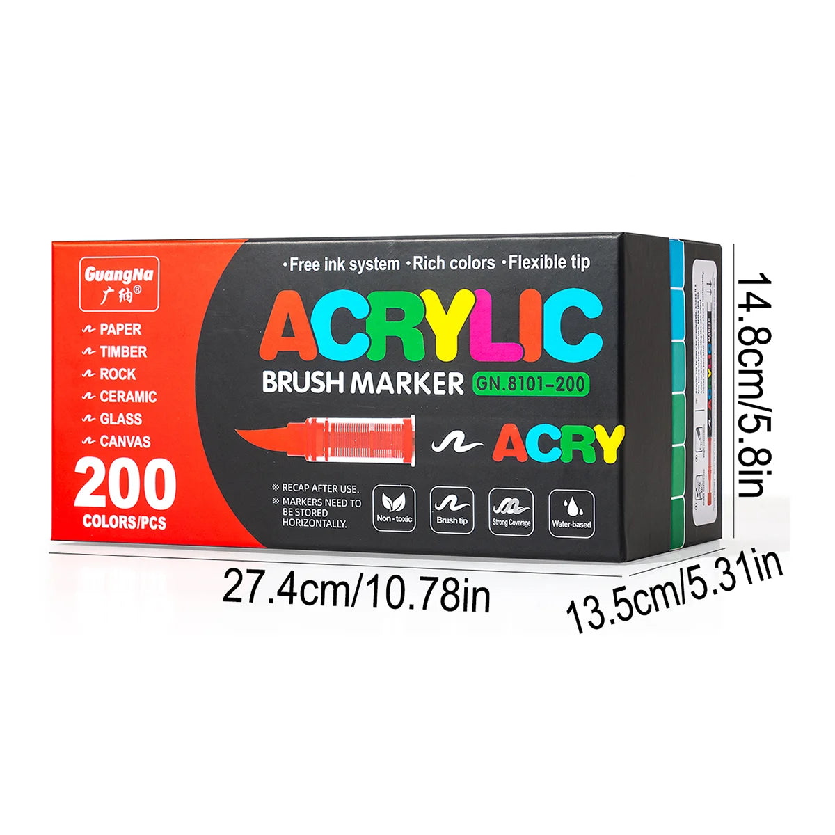 200 Colours Holiday Marker Set for Drawing & Painting