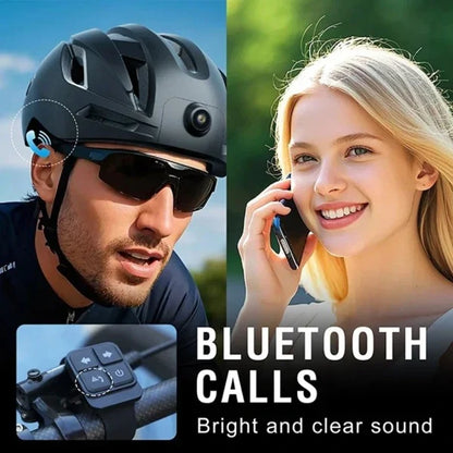 Smart White Motorcycle Helmet Camera 1080P HD WiFi